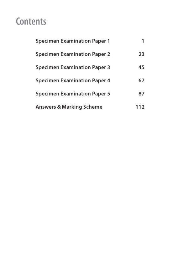 Secondary 1 Science (G3) Examination Practice