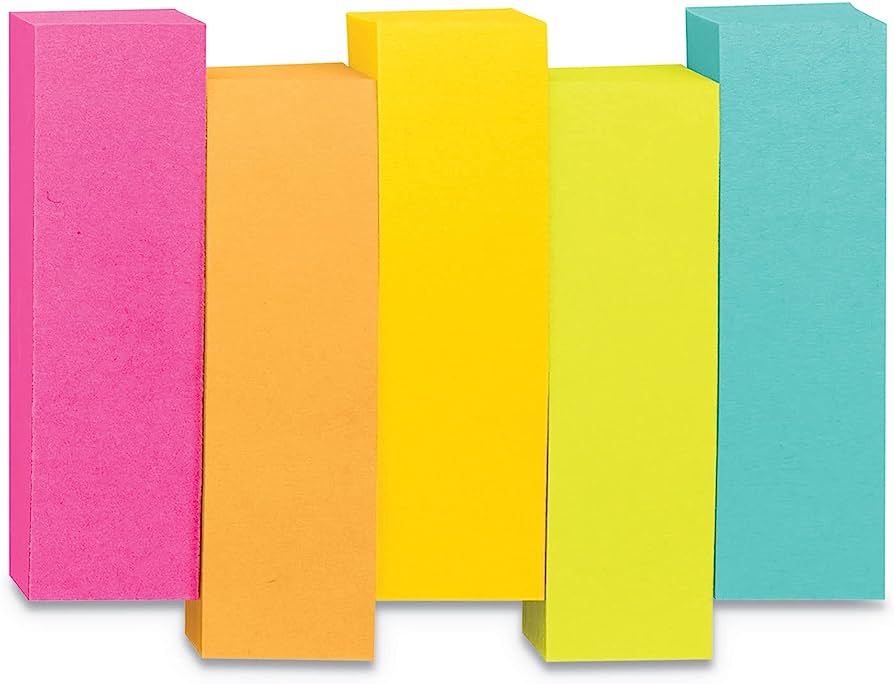 Post-it® 670-5AN SSN Super Sticky Page Markers, 15x50mm