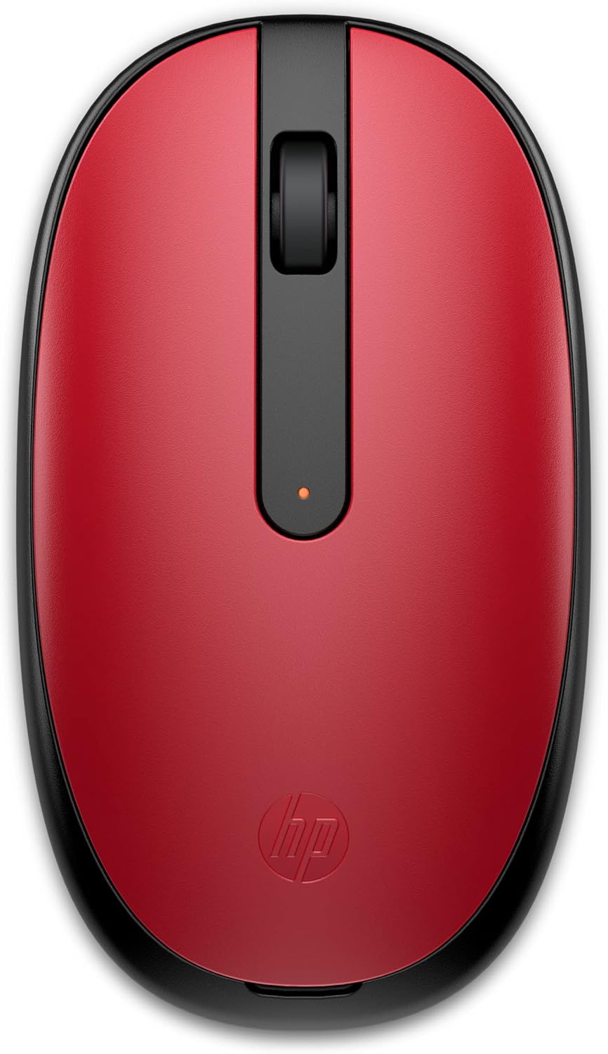 HP 240 Wireless Mouse, Bluetooth Wireless, Red (Model Number: 43N05AA#UUF), Bluetooth 5.1 Latest Model