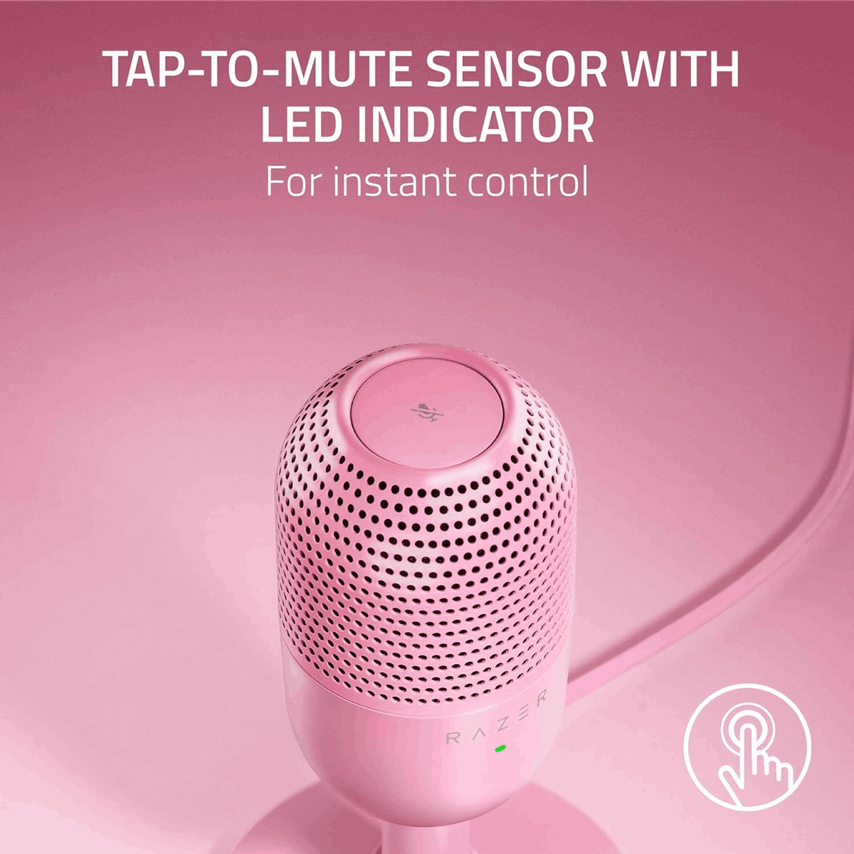 Razer Seiren V3 Mini Ultra-Compact USB Microphone Quartz