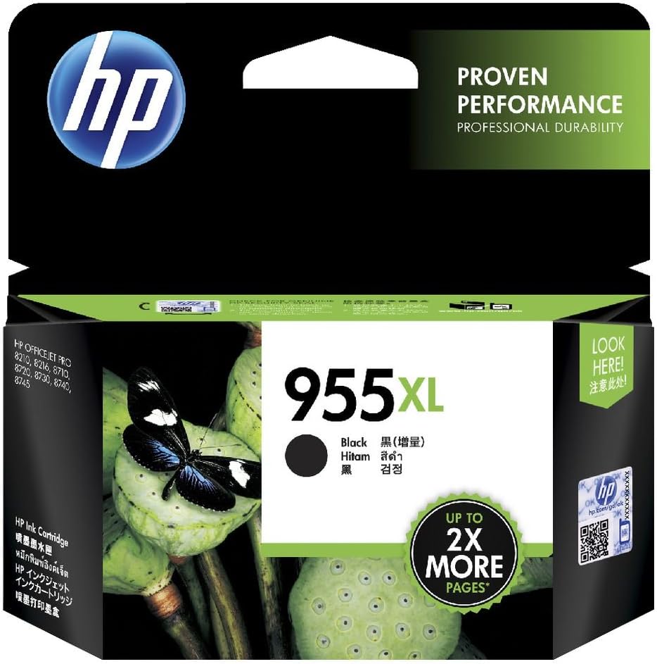 HP 955XL Black Original High Yield Ink Cartridge