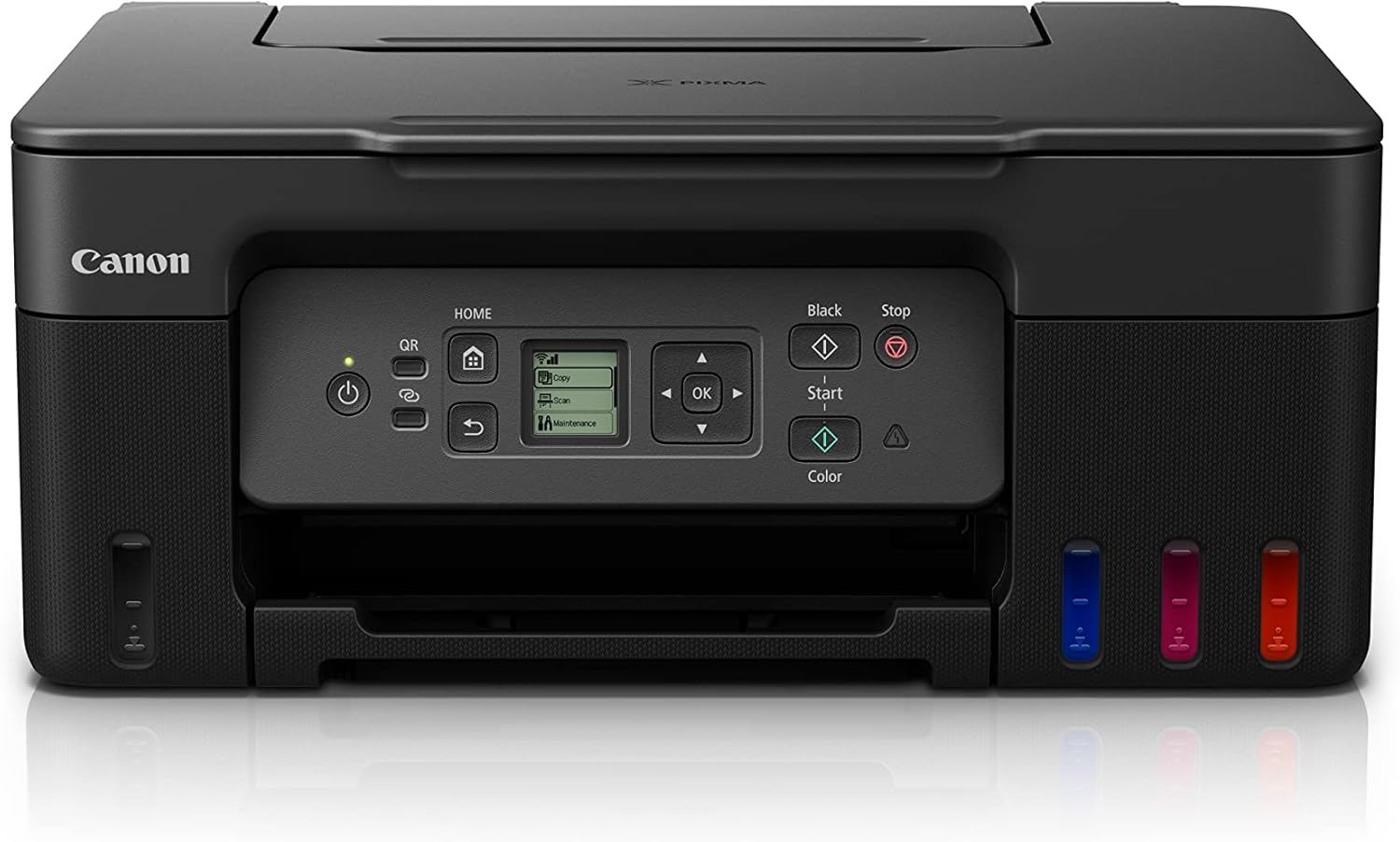 Canon PIXMA G3770 - A4 Wi-Fi Refillable Ink Tank Printer. Print, Scan and Copy. USB 2.0. Wi-Fi & Wi-Fi Direct, Apple Airprint and Mopria Print Service. Black color, Large