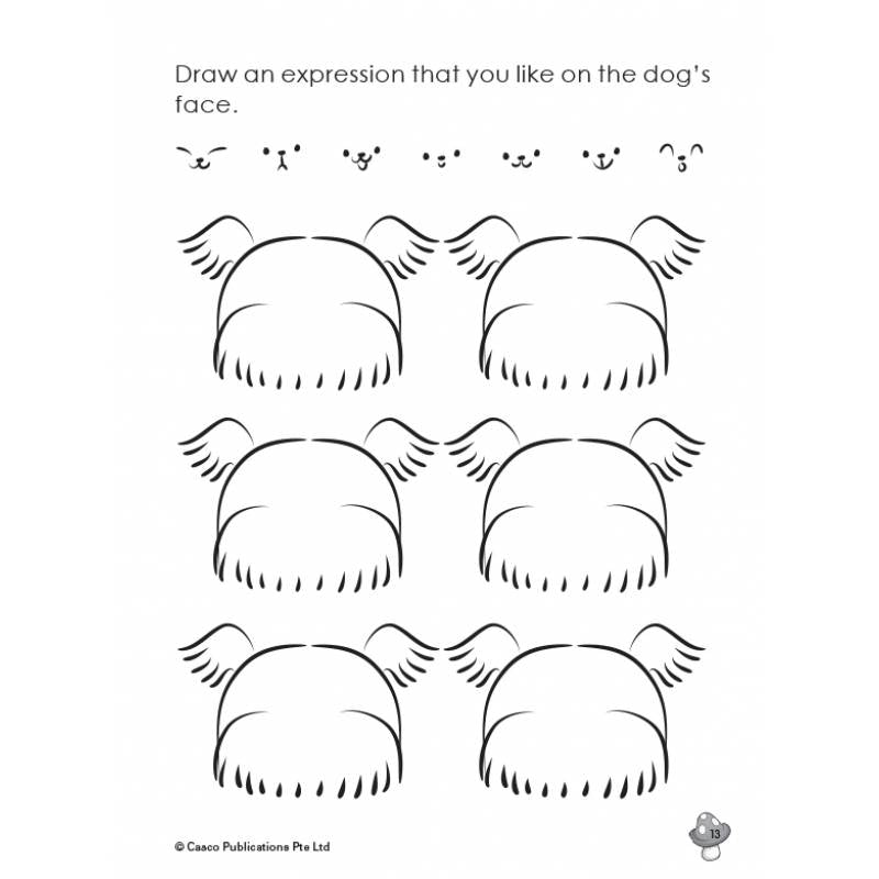 Preschool Draw with Me for Ages 4-6 Book 2: Dogs
