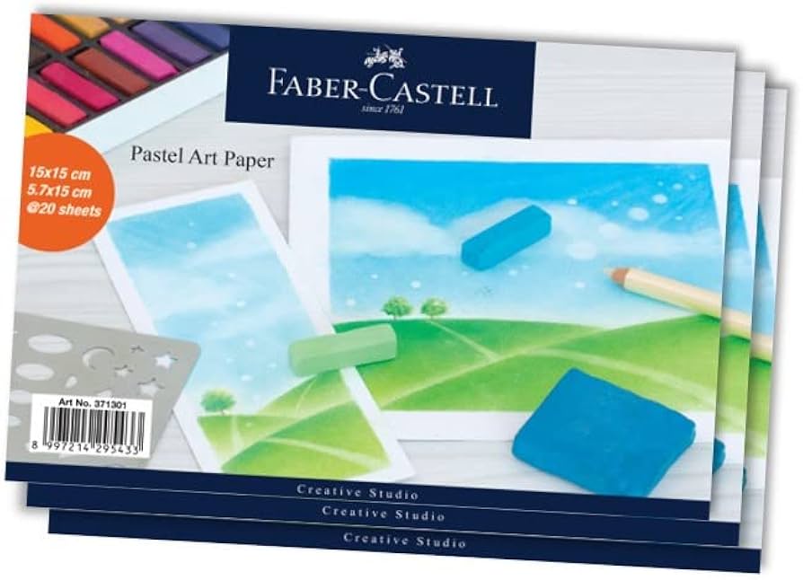 Faber-Castell Pastel Art Paper, 3 In 1 Set-371301-3