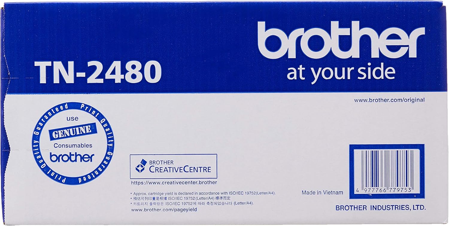 Brother TN-2480 Original Toner Cartridge Compatible with DCP/HL/MFC, 3000 Pages, Black