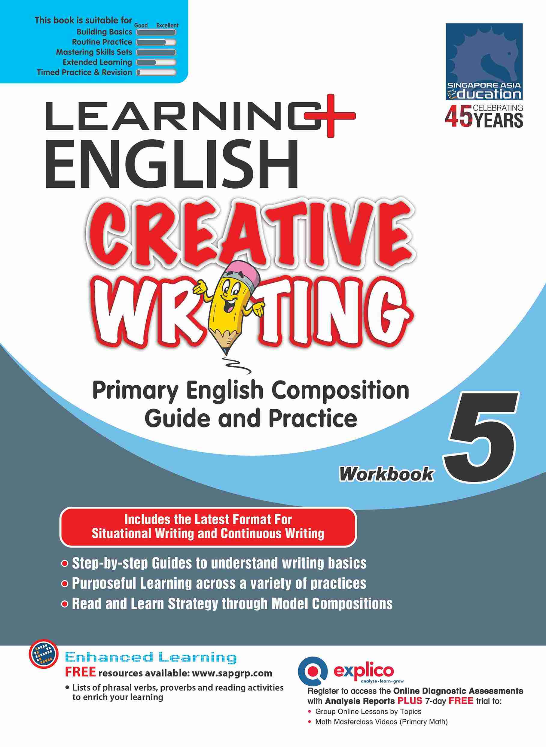 Primary 5 LEARNING+ ENGLISH CREATIVE WRITING Workbook 5 - 3rd Edition