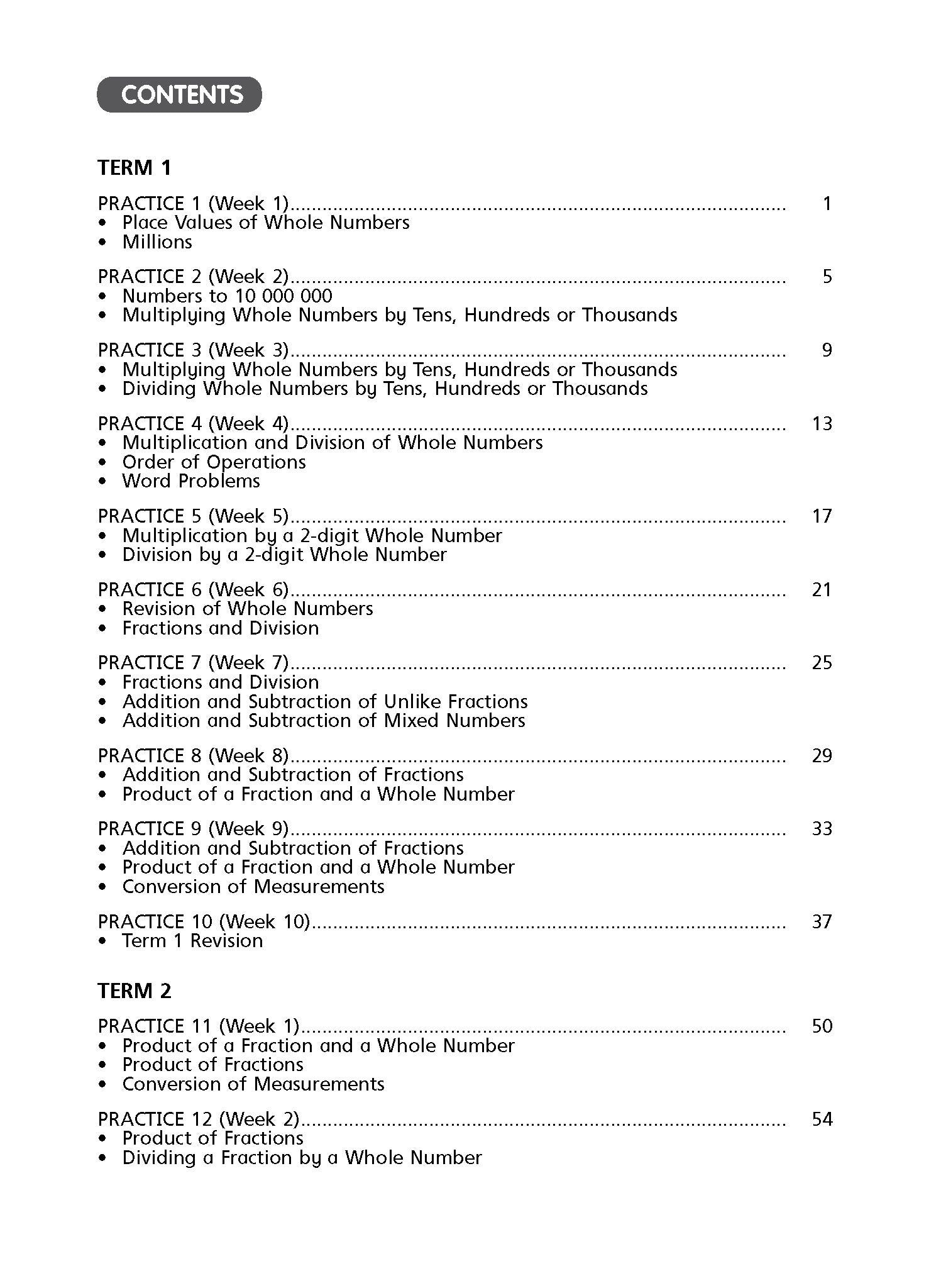 Primary 5 Maths Weekly Revision - 5th Edition