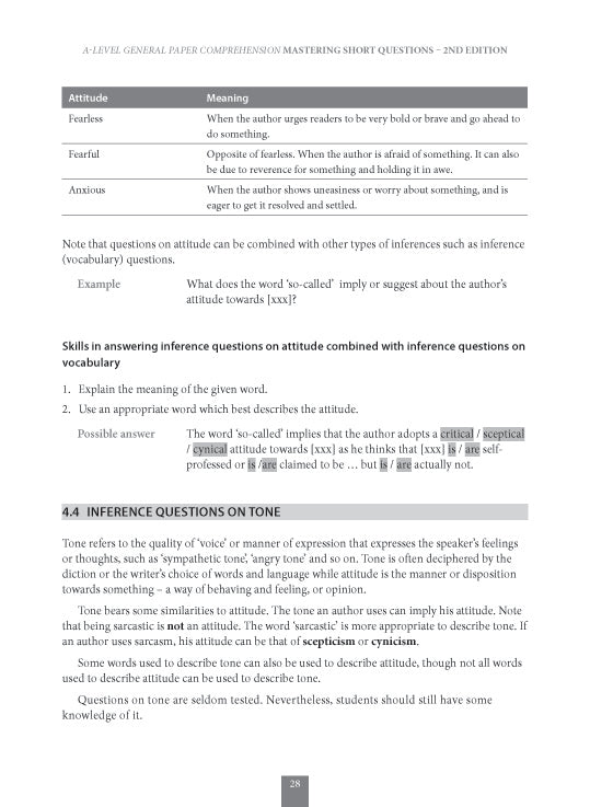 A-Level General Paper: Comprehension – Mastering Short Questions (2nd Edition)