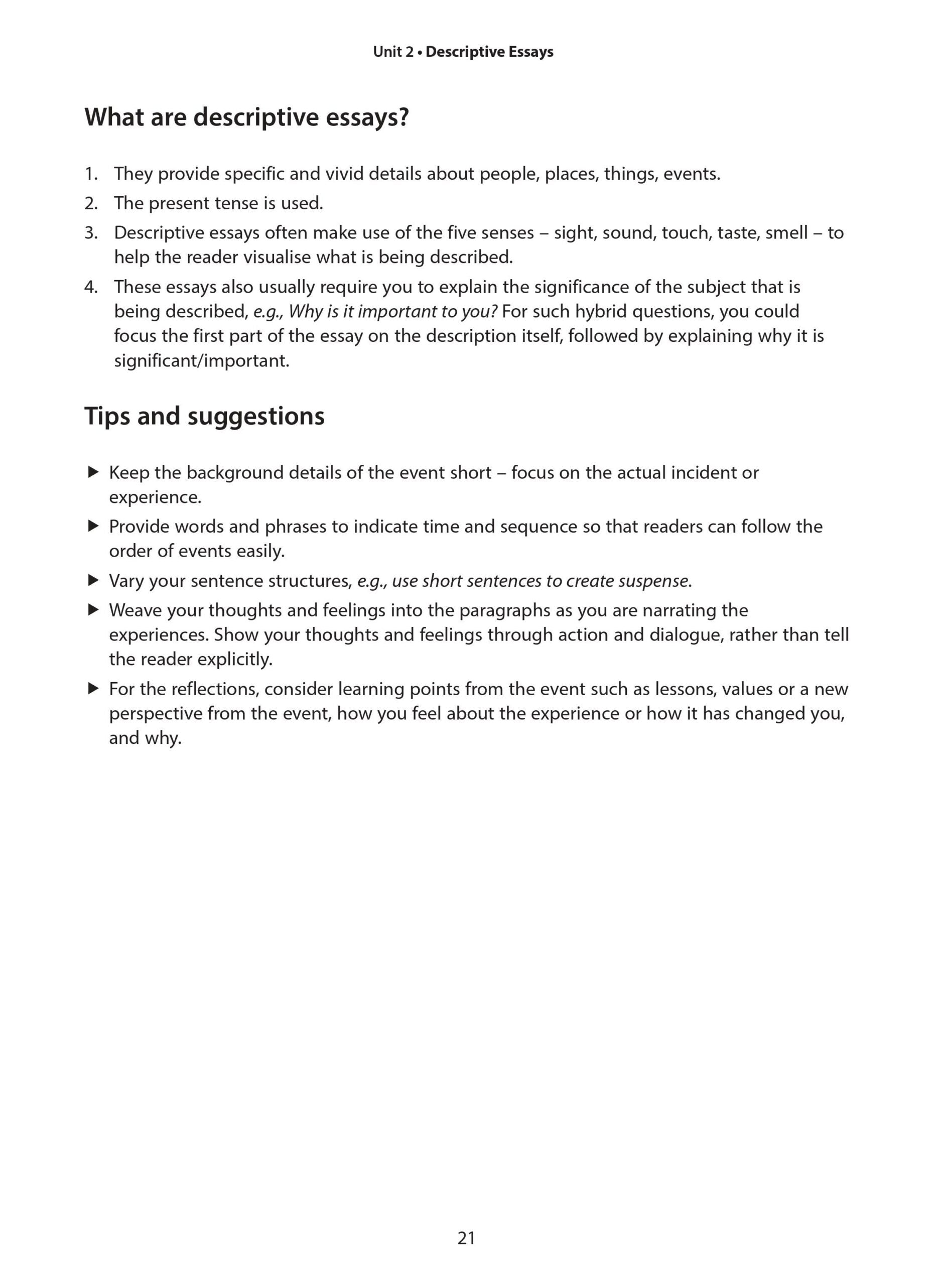 O-Level English Guide to Essay Writing