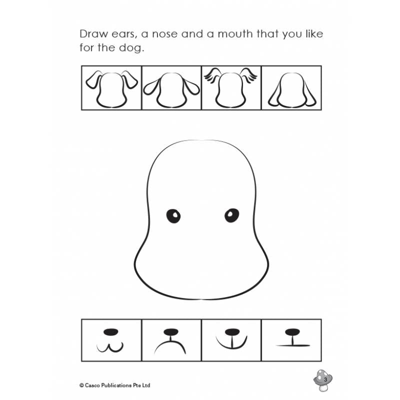 Preschool Draw with Me for Ages 4-6 Book 2: Dogs