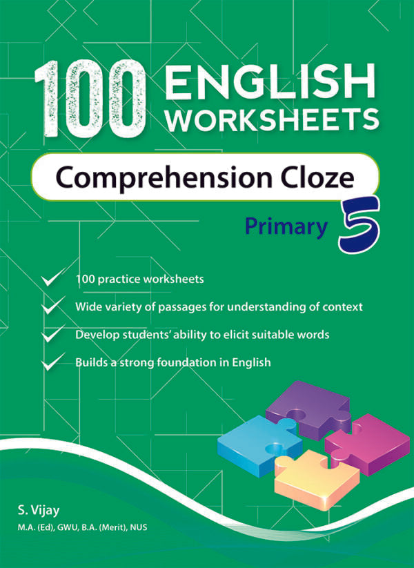 100 English Worksheets Primary 5 – Comprehension Cloze