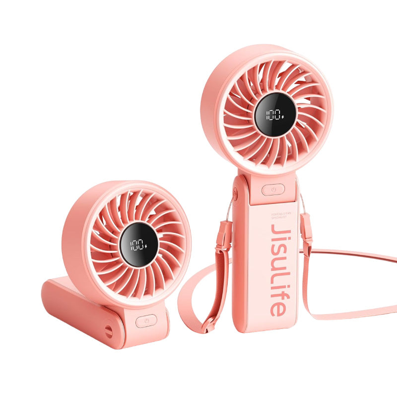 JisuLife 5000mAh Handheld Fan Life7 Pink
