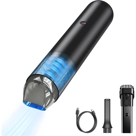Baseus A3 Car Vacuum Cleaner Handheld Cordless Vacuum Cleaner 135W with LED Light for Car Home Kitchen Black