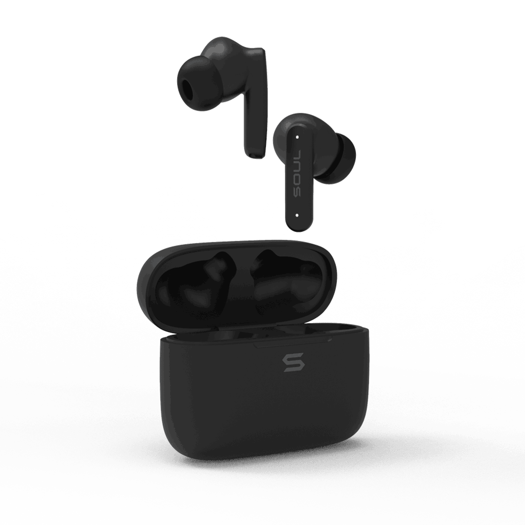 Soul S-live Premium Low Latency True Wireless Earbuds With Call Enhancement - Black