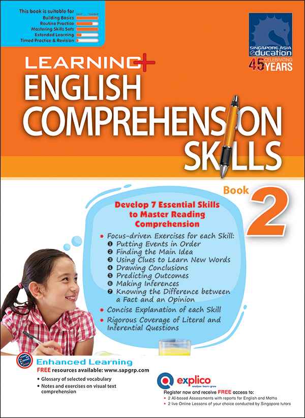 Learning+ English Comprehension Skills Book 2 – Popular Book Company ...