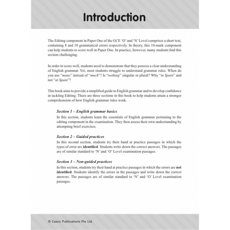 O-Level Step Up Editing