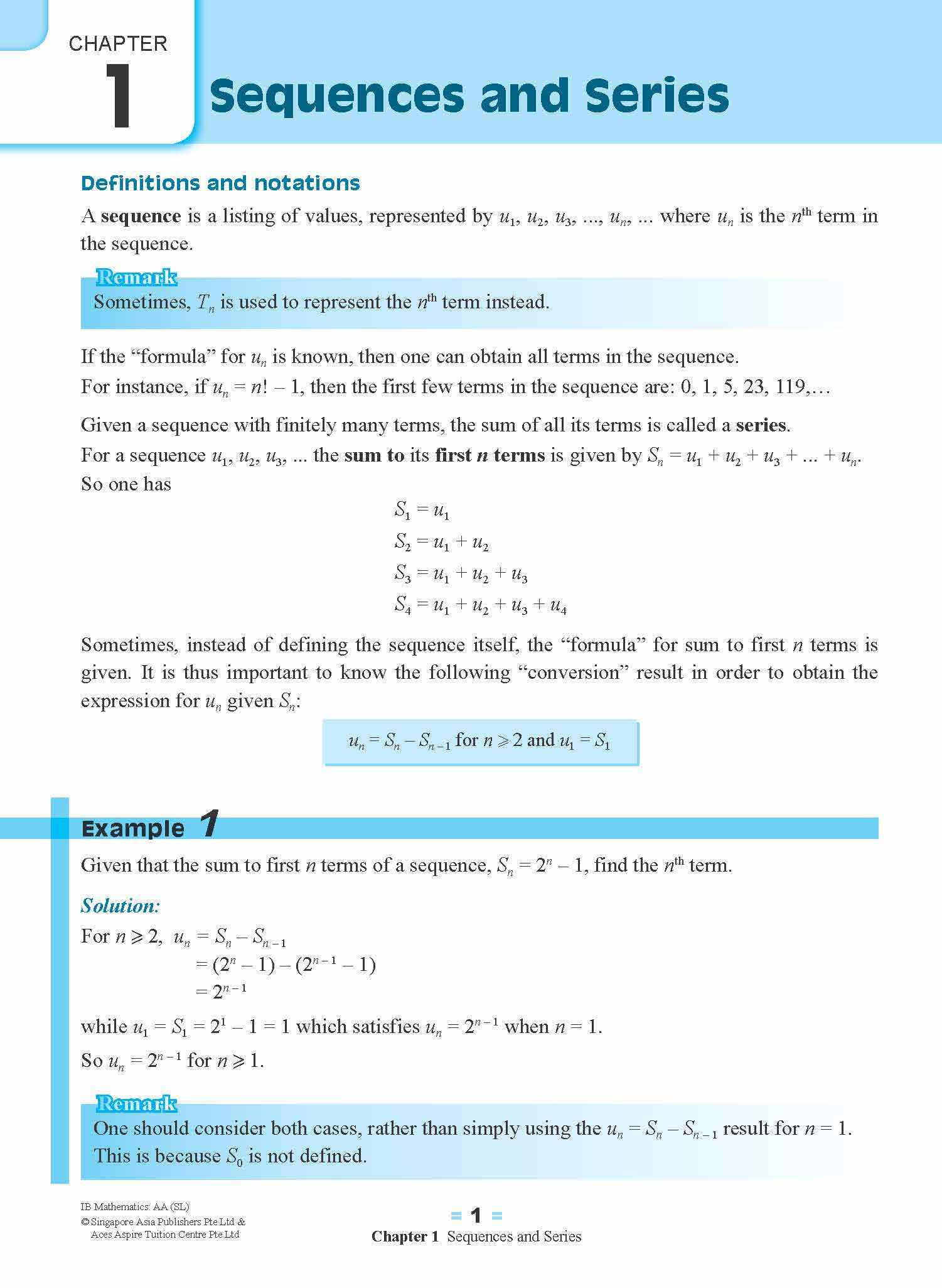 IB Mathematics: Analysis and Approaches (Standard Level)