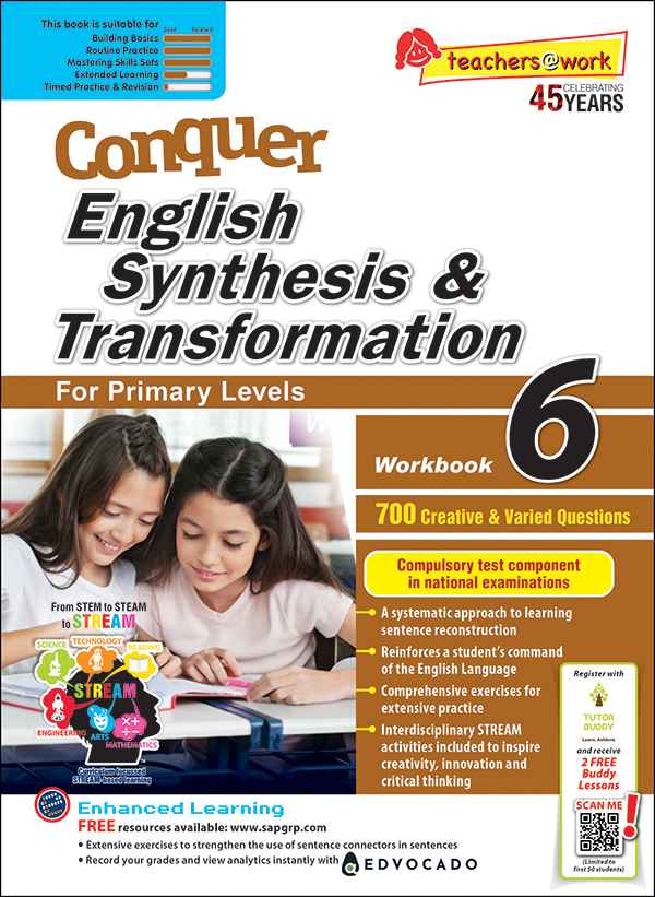 Primary 6 Conquer English Synthesis & Transformation Workbook 6