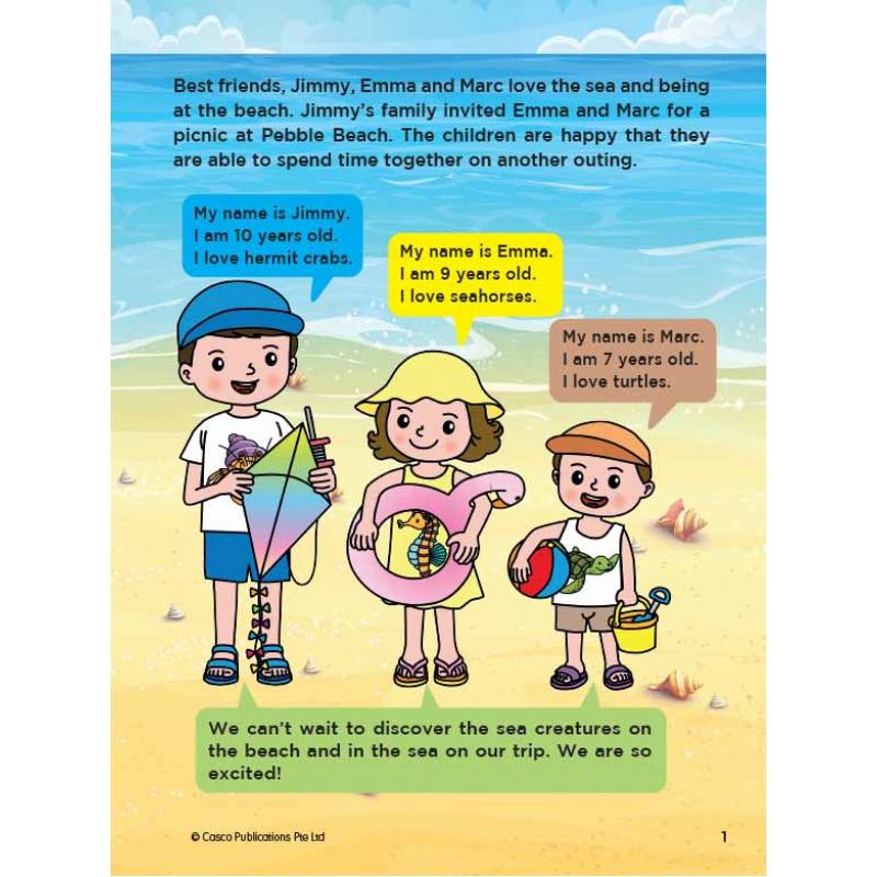 K2 Preschool Maths And Drawing Book 4: Beach And Coral Reef Creatures