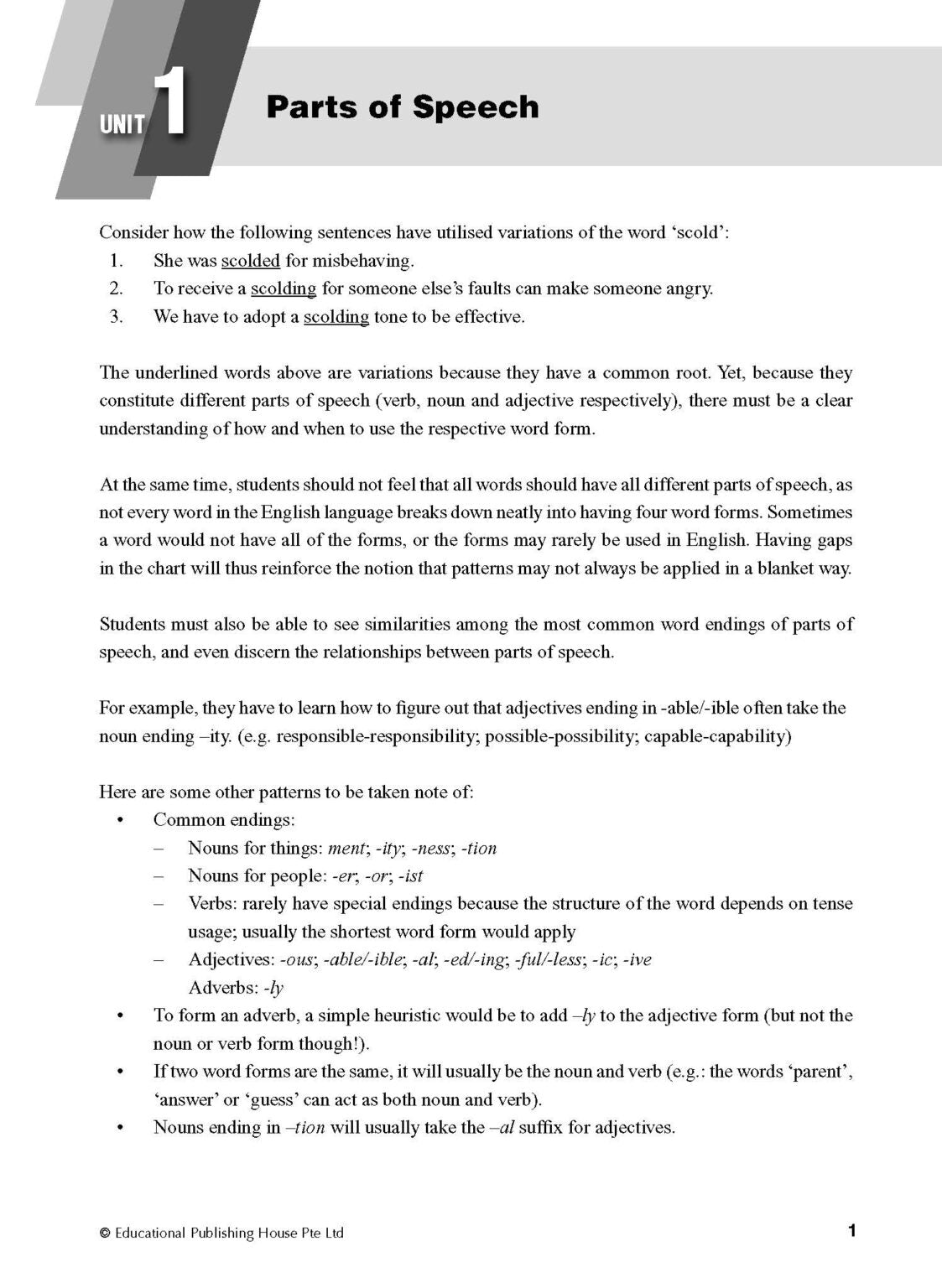 Secondary 1 ( Express ) Intensive Vocabulary Drills