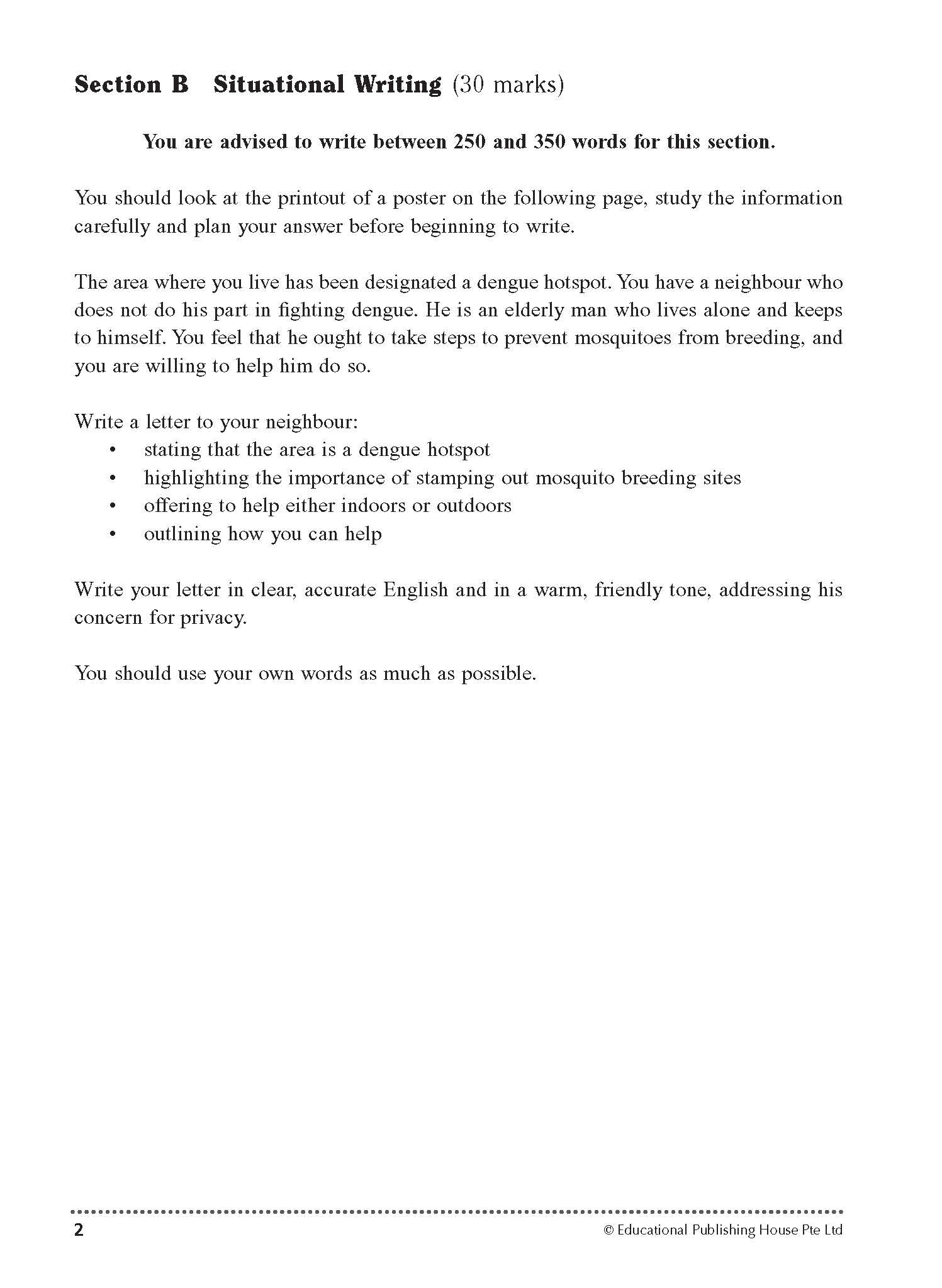 Secondary 2 ( Express ) English Paper 1 Practice