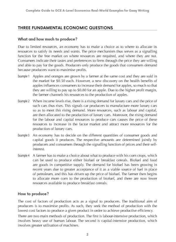 Complete Guide to GCE A Level Economics Real-World Examples for Essay Writing