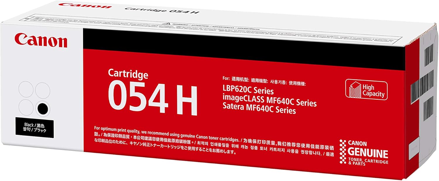 Canon CRG-054HBLK Laser Toner Cartridge 054H, Black – Popular Book
