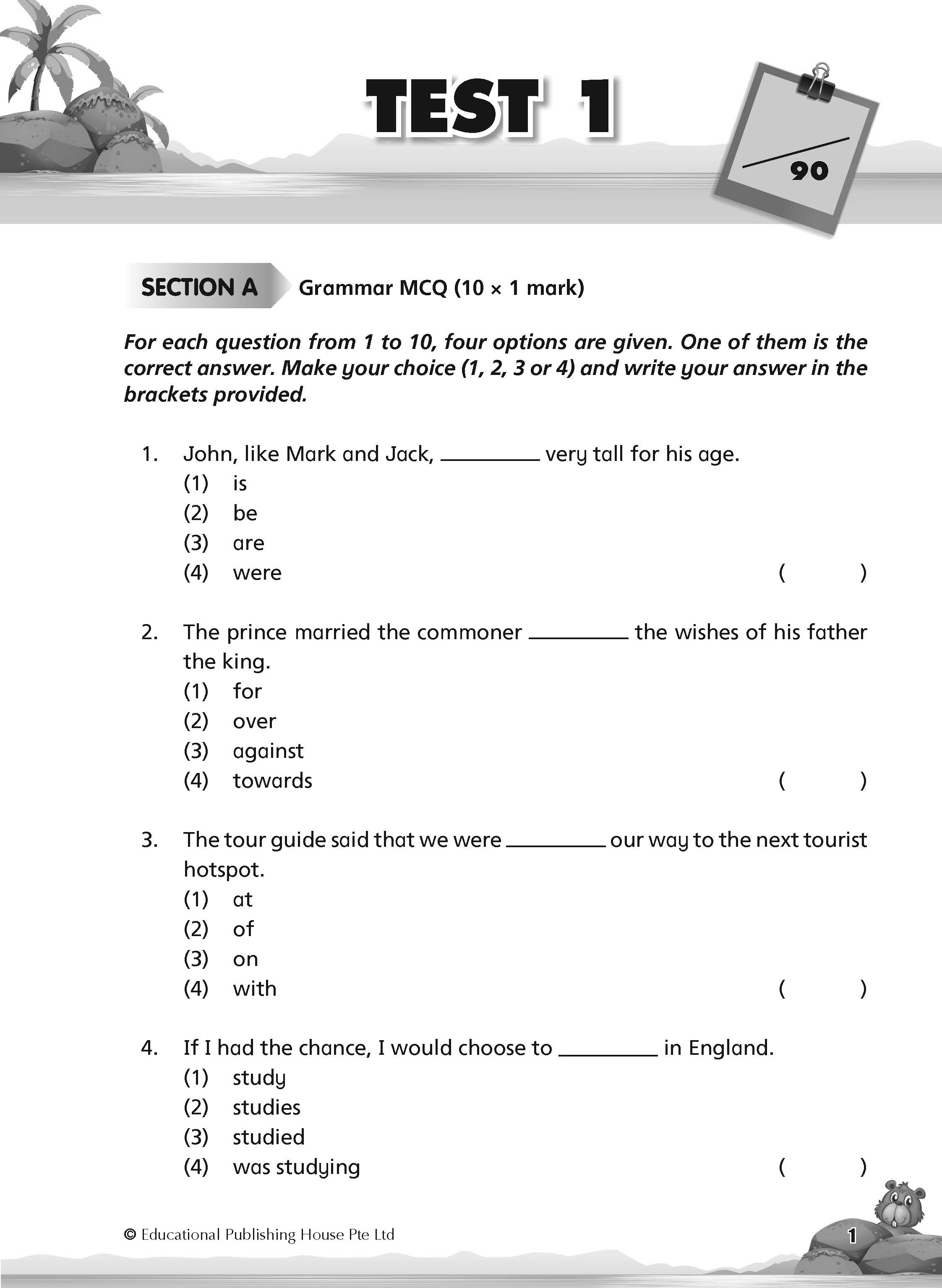 Primary 6 English Class Tests-2nd Edition