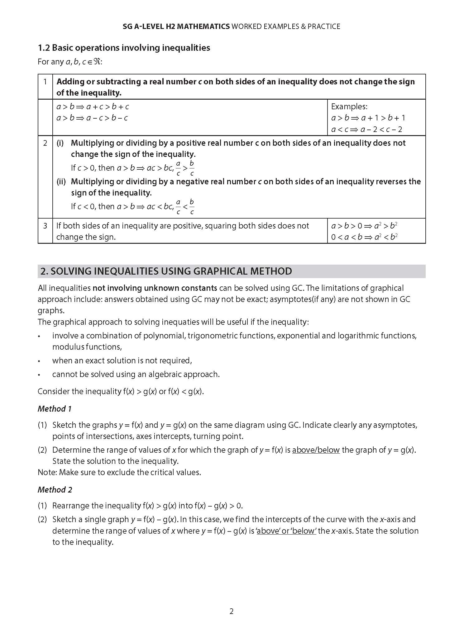 SG Math Challenging Problem-Solving Approach to A-Level H2 Mathematics
