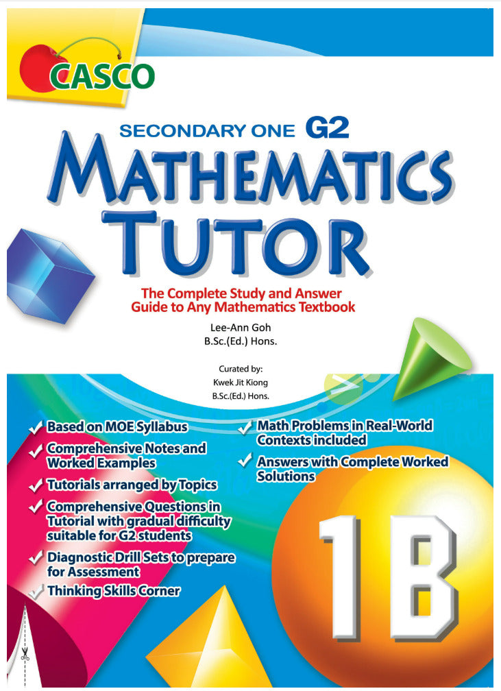 Secondary 1B Mathematics Tutor (G2)