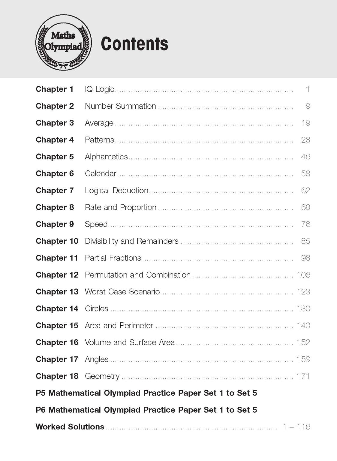 Preparing For Primary Maths Olympiad Competition