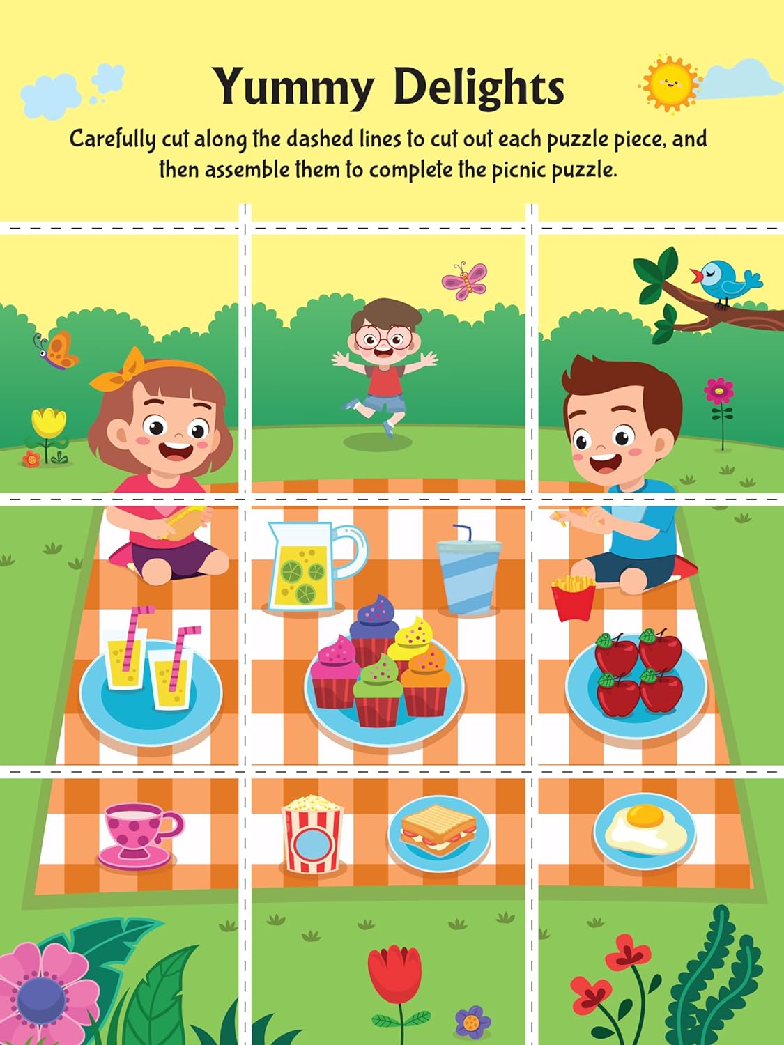 Scissors Skills Activity Book - Tasty Foods