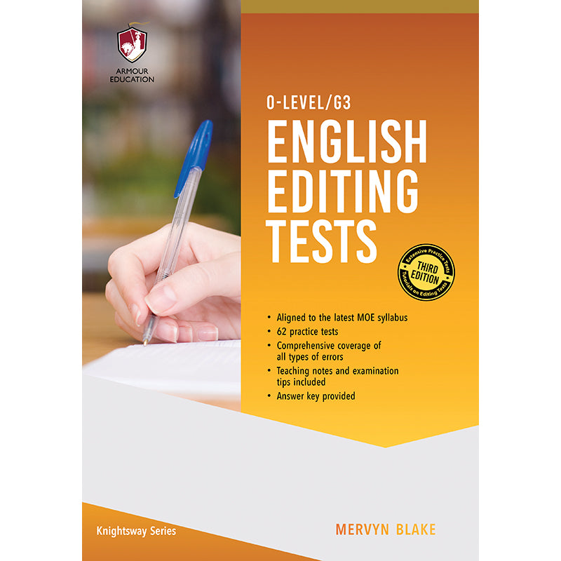 O-Level English Editing Tests -3rd Edition – Popular Book Company Pte Ltd