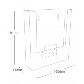 Taymar Brochure Holder Wall 160 A5 S/pkt