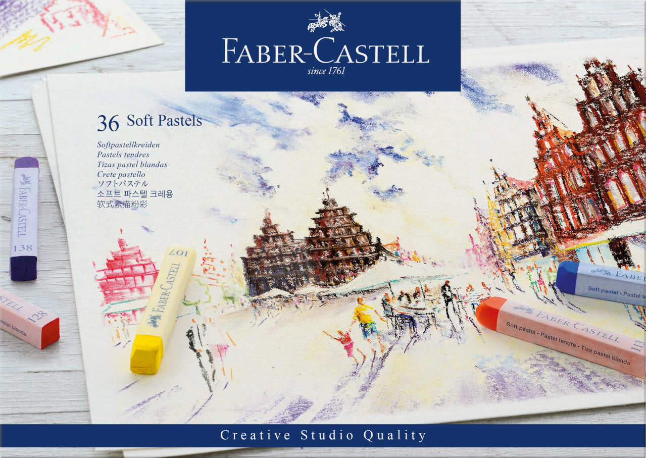Faber-Castell Creative Studio Soft Pastel, Full Length 36 Colours