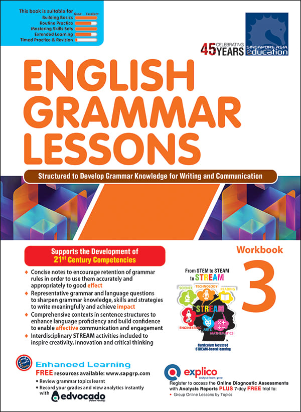 ENGLISH GRAMMAR LESSONS Workbook 3 – Popular Book Company Pte Ltd