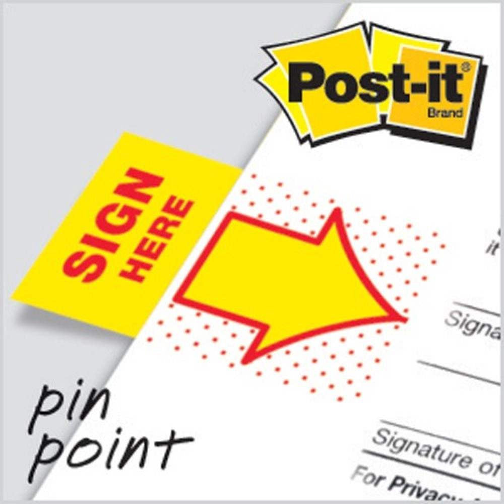 Post-it® 680-9 Flags Sign Here, 1x1.7"