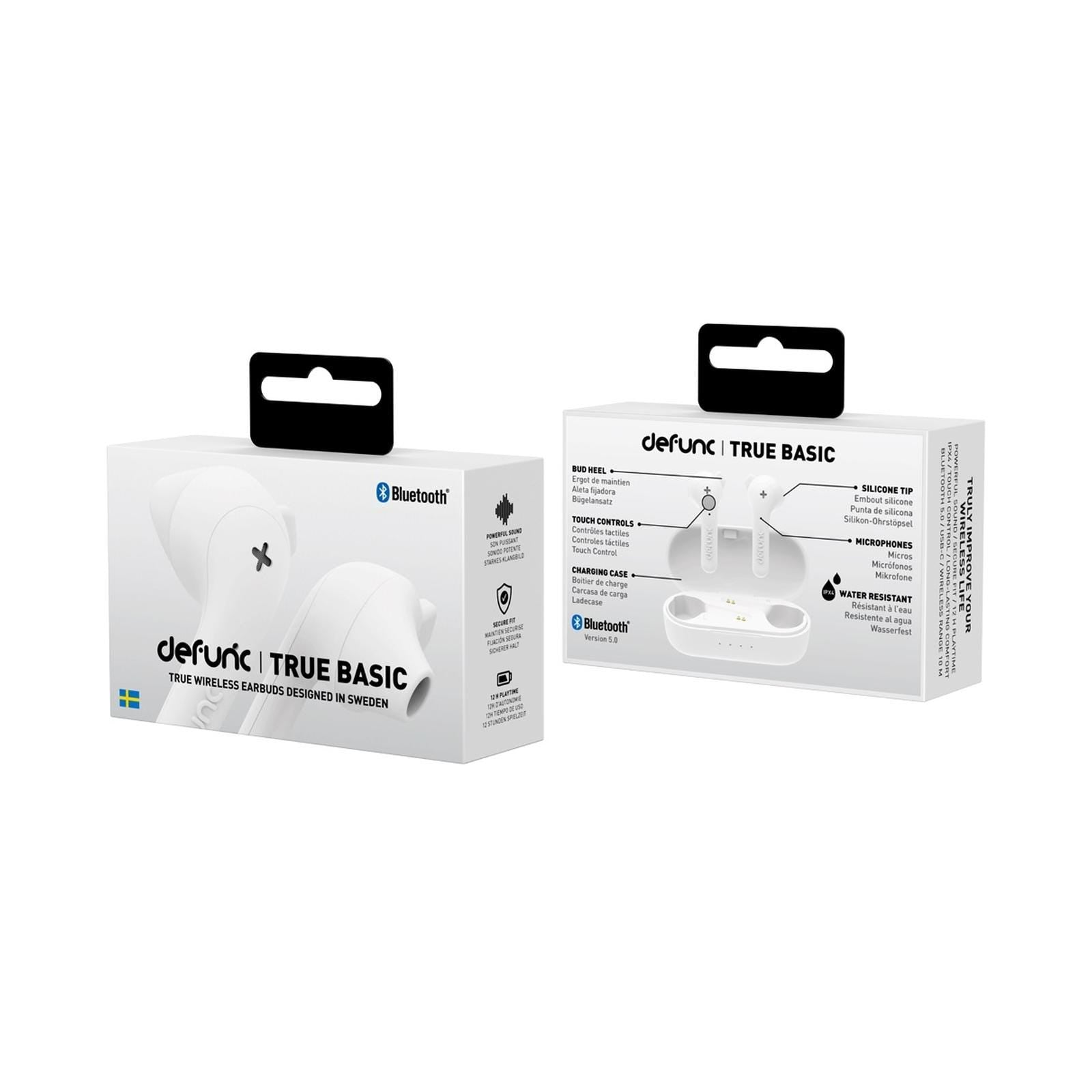 Defunc True Basic Wireless Earbuds - White