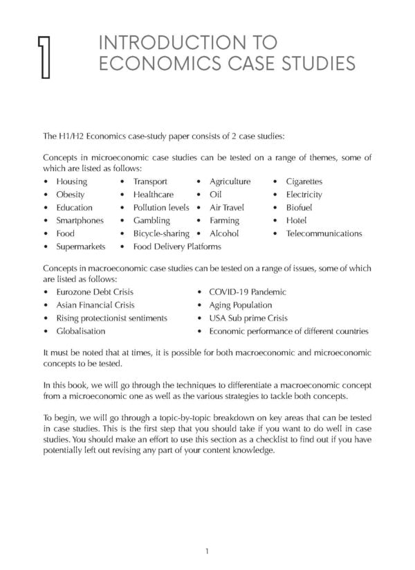 Complete Guide to GCE A Level Economics Case Studies