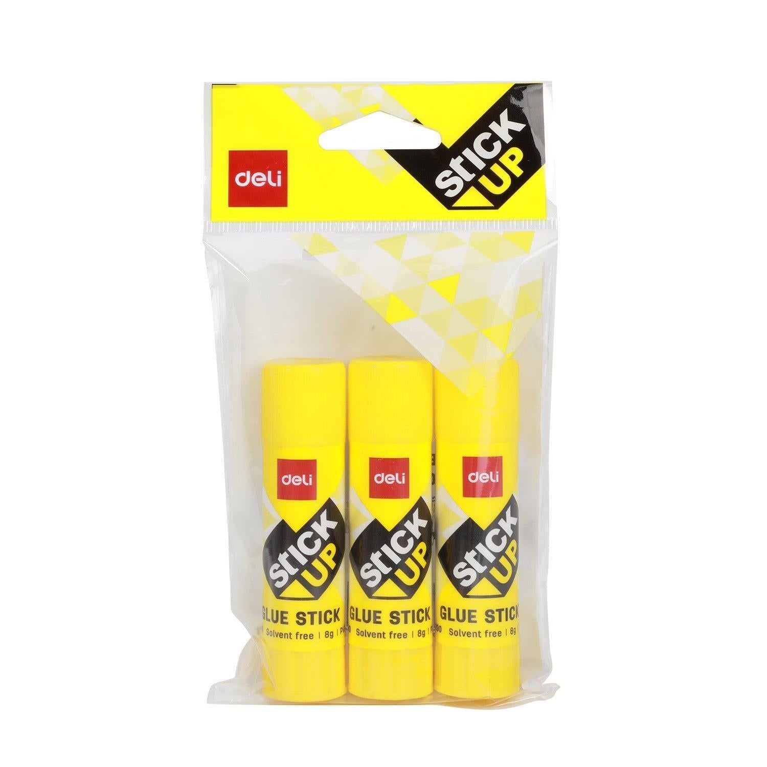 DELI GLUE STICK 8G 3'S PACK