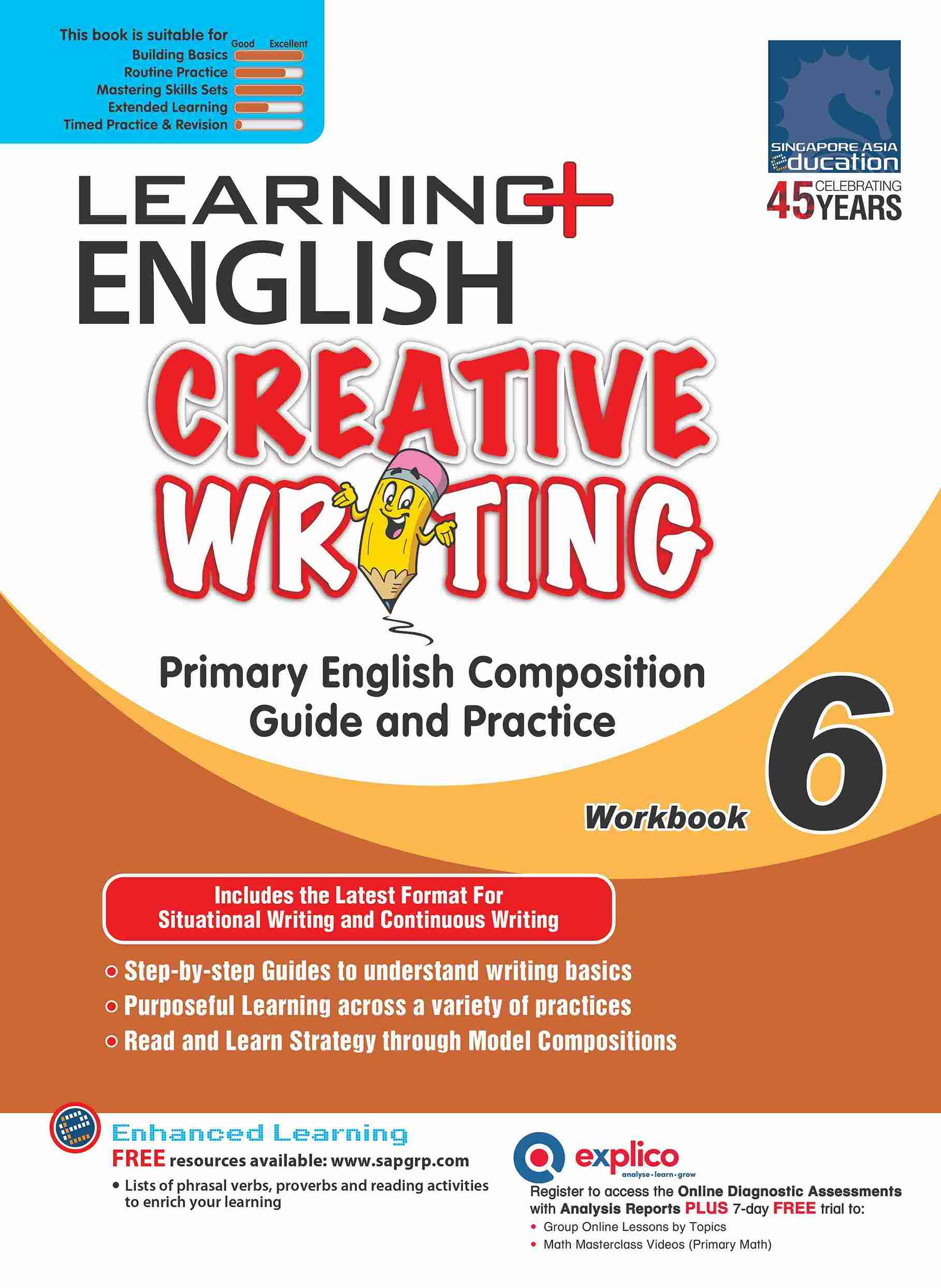 Primary 6 LEARNING+ ENGLISH CREATIVE WRITING Workbook 6 - 3rd Edition