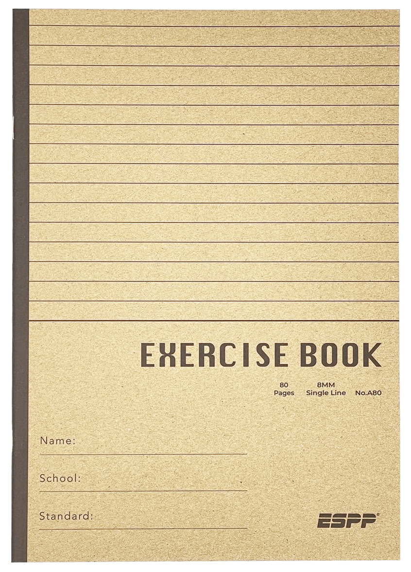 Espp A4 80p Single Line Exercise Book Fsc (kraft Cover)