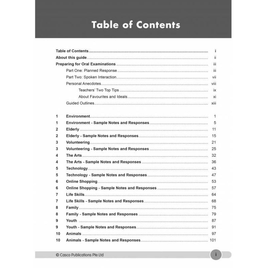 O-Level English Oral Exam Guidebook