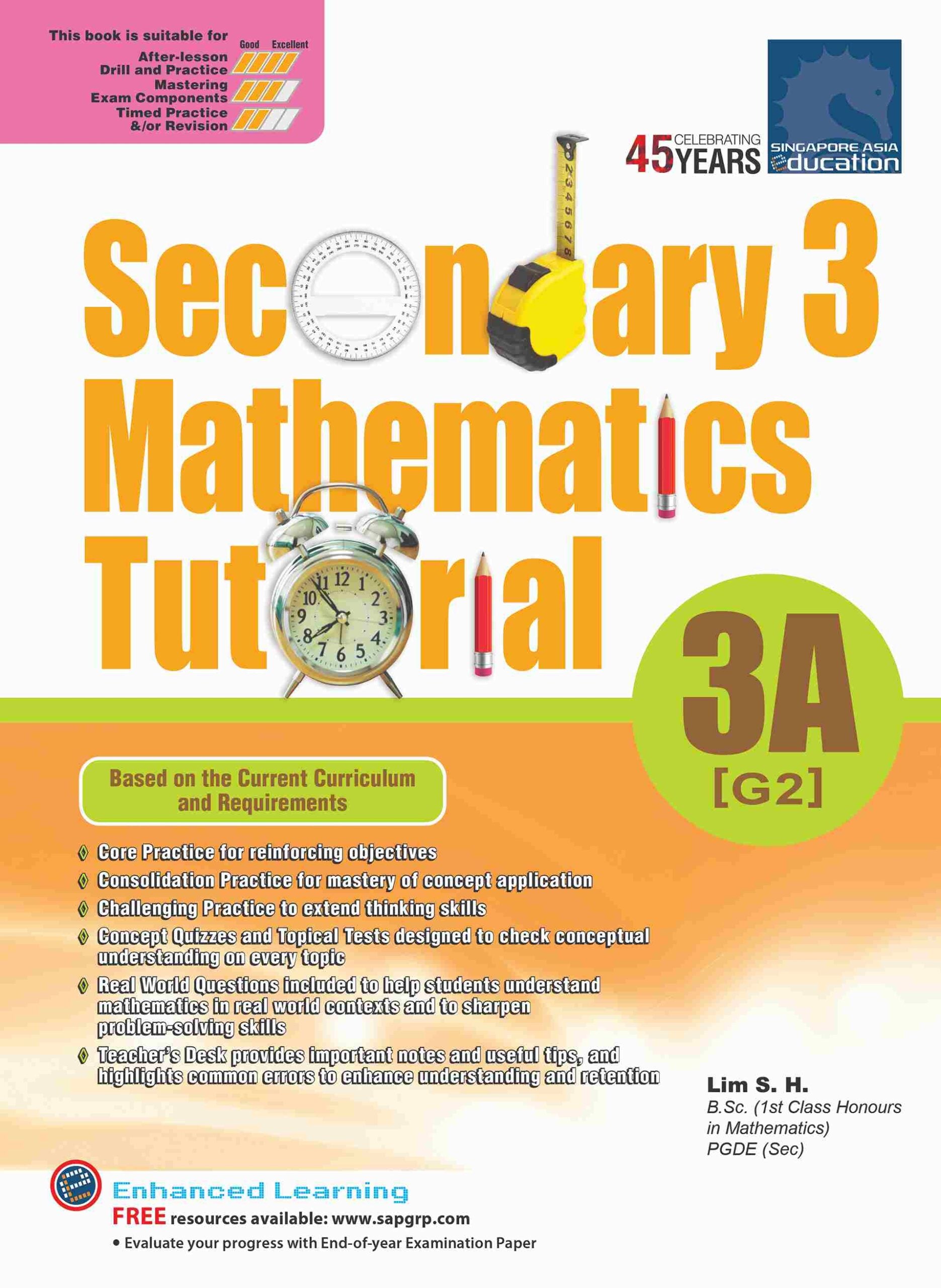 Secondary 3 Mathematics Tutorial 3A [G2] – Popular Book Company Pte Ltd