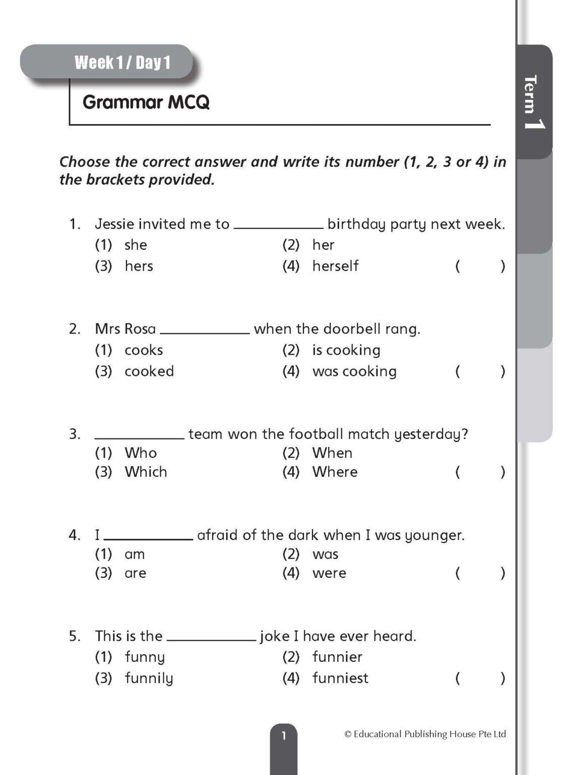 Primary 3 Daily Dose Of English