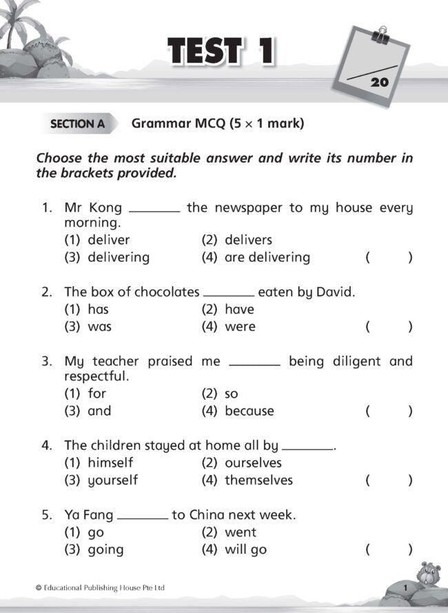 Primary 2 English Class Tests