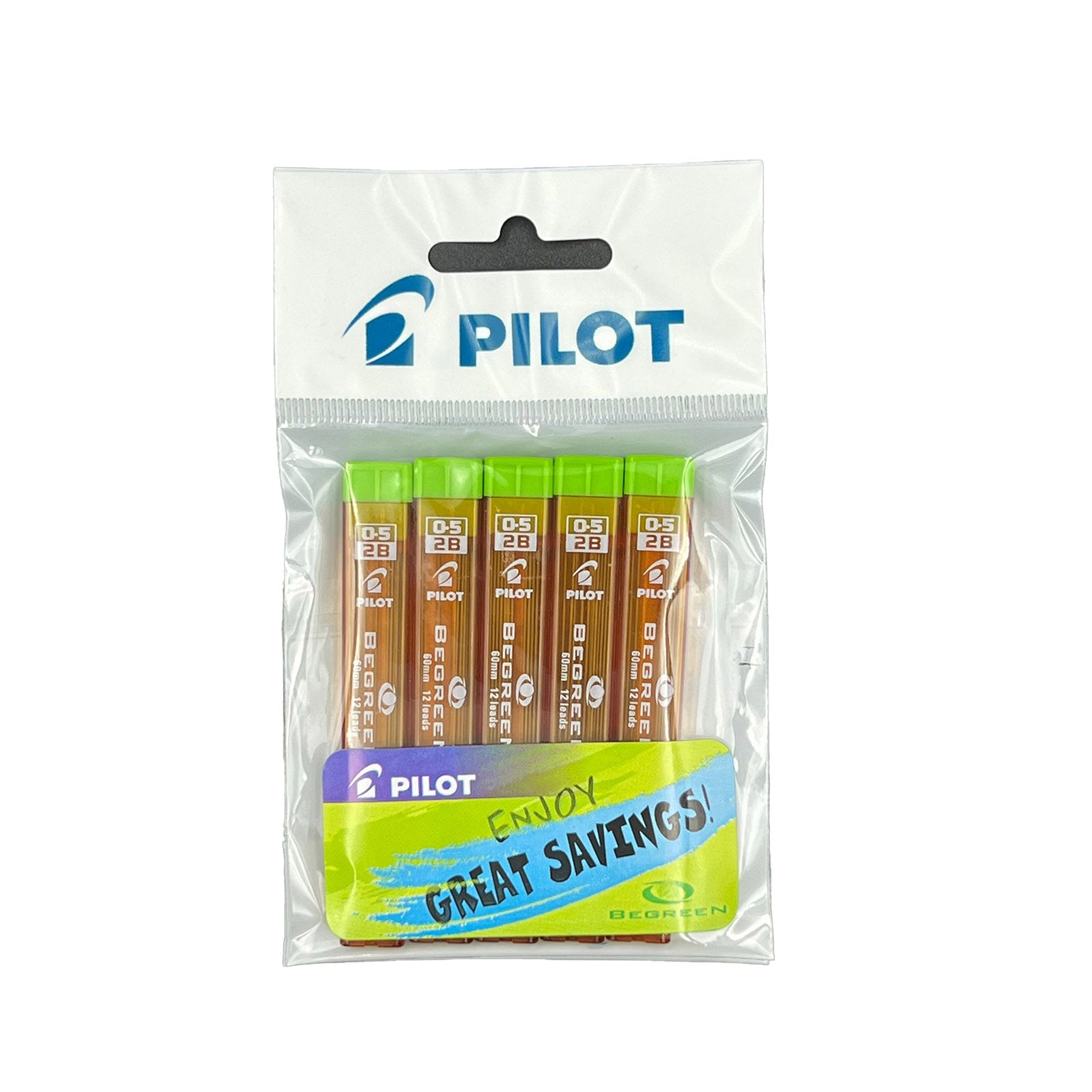 Pilot Pencil Polymer Lead 2b 0.5mm Pack Of 5