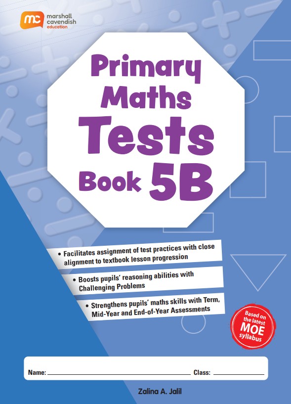 Primary 5B Maths Tests Book