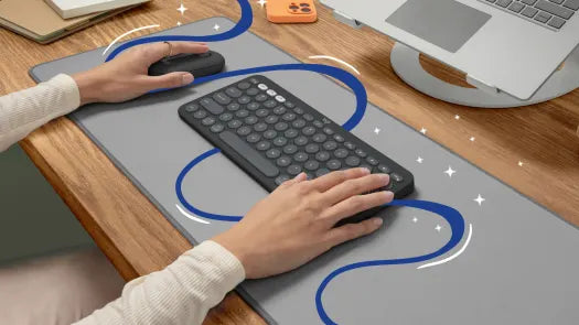 Logitech K380S Pebble Keys 2 Bluetooth Keyboard Tonal Graphite