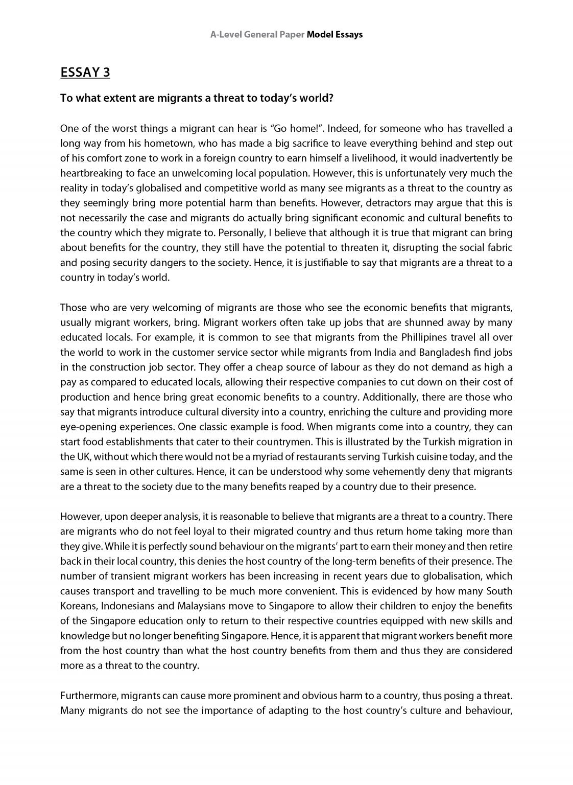 A-Level General Paper Model Essays – Write Your Way to an ‘A’